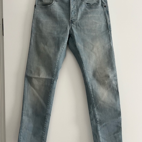 G-Star Men's Faded Blue Slim Jeans - Picture 1 of 3